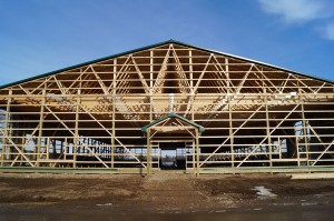 Image of the indoor riding arena's frame